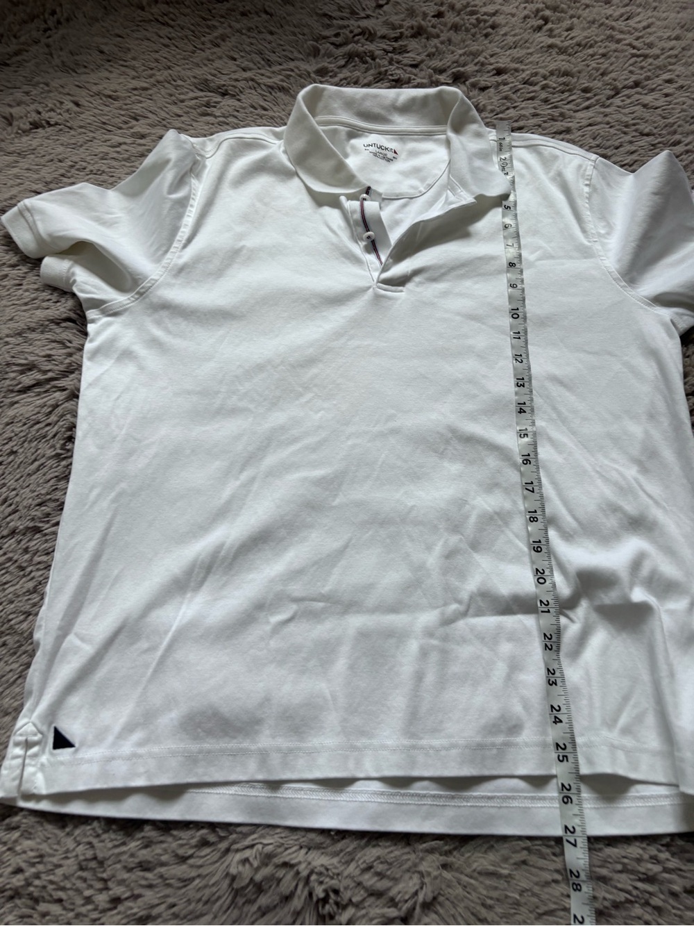 UNTUCKit Men's White Performance Polo - Picture 8 of 8